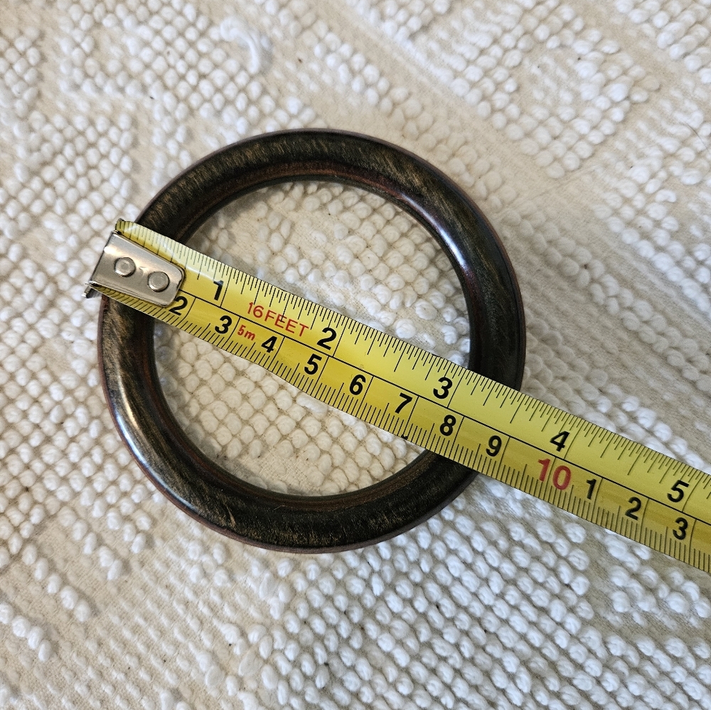 Set of Three Bangles in Black, Red, and Brown - Picture 6 of 8